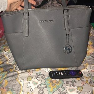 gray MK purse